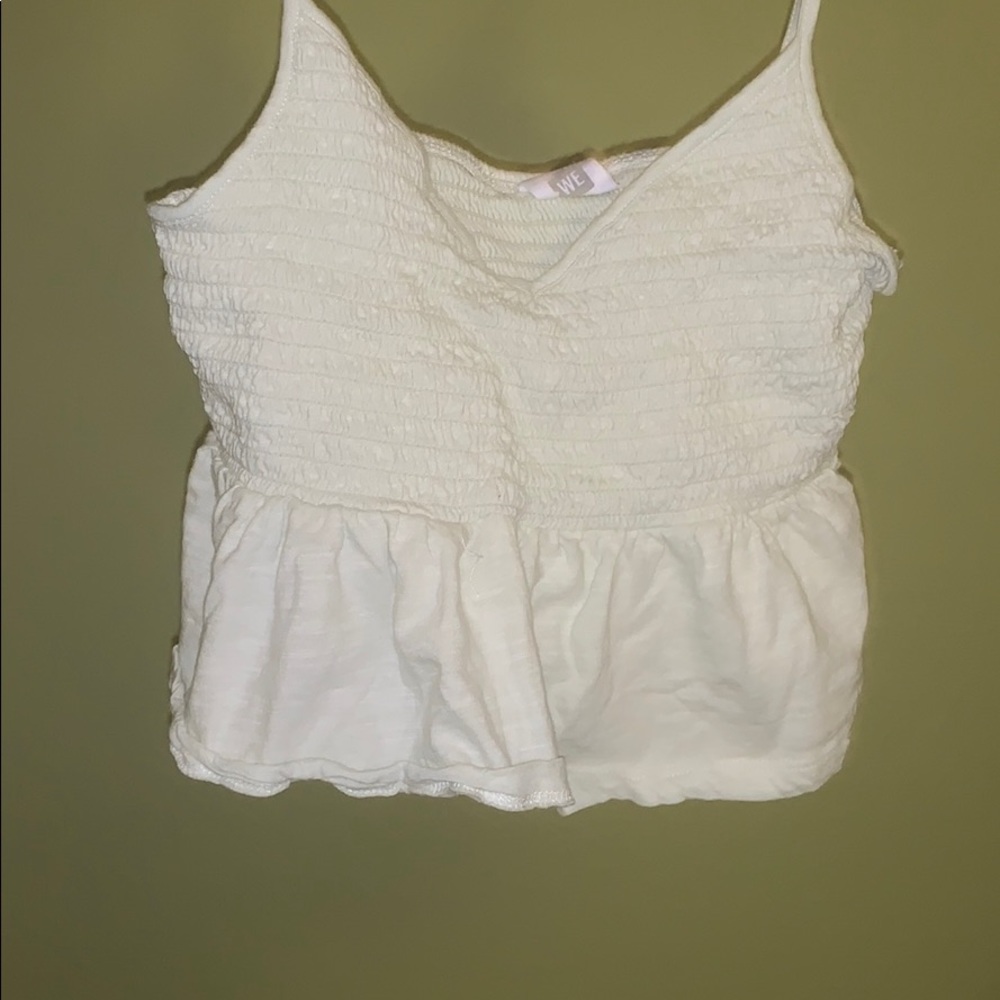 COPY - smocked peplum tank top